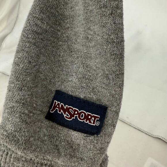 JanSport Marshall University Half Zip Sweatshirt Womens Small Gray Green Team - Picture 4 of 7